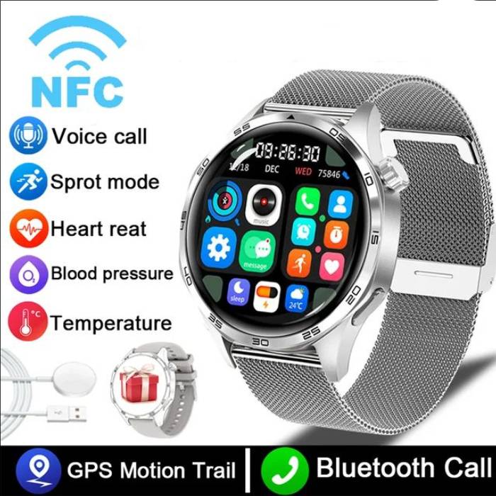 For HUAWEI WATCH GT 5 Pro Smartwatch Xuanji Sensing GPS NFC Smart Watch Men Compass Bluetooth Call Sports Man Smartwatch for Cell phone