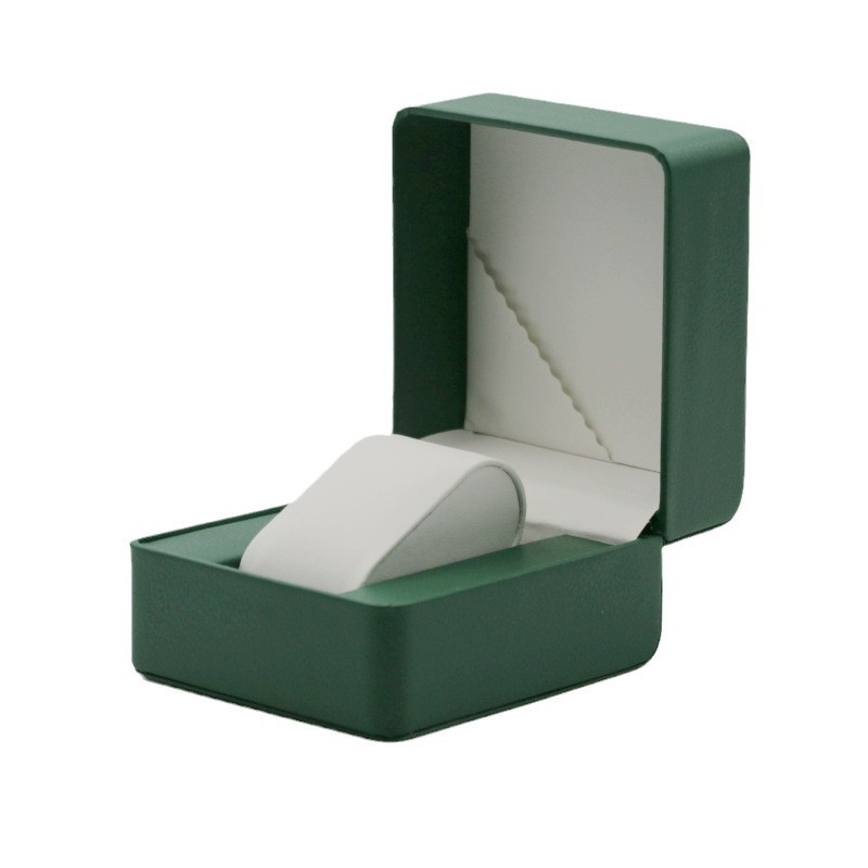 Watch Box Rounded Pu Leather Pull Wire Watch Box Clamshell Watch Box Gift Box High-end Watch Display Storage Watch Box Bag