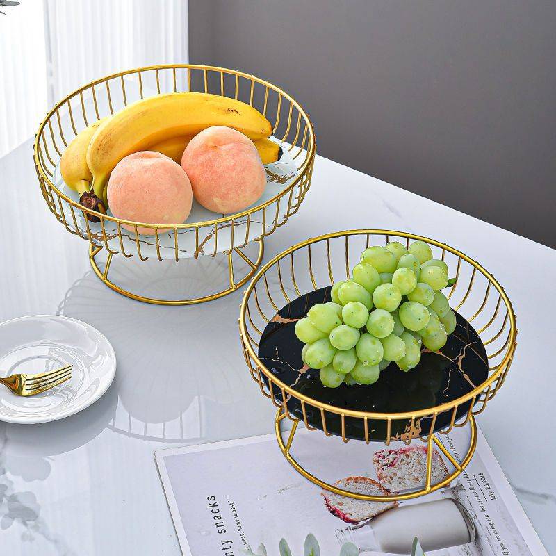 Creative Glass Fruit Tray, Living Room, Tea Table, Household Candy Tray, Snack Melon And Fruit Tray, New Dim Sum Tray Decoration