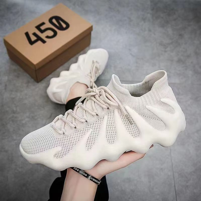 Men's And Women's Socks Shoes 450 Trendy Shoes Summer 2023 Style Octopus Breathable Mesh Flying Woven Running Sneakers