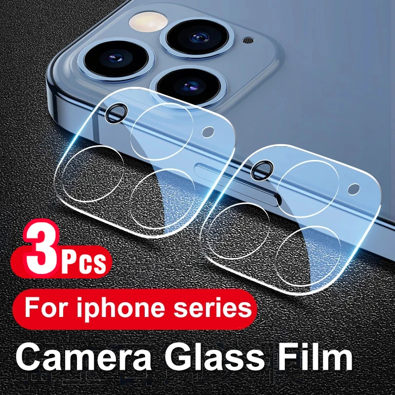 3PCS Camera Protector Case For Iphone 15 14 13 12 11 ProMax Lens Cover Tempered Glass Coque Fundas Iphone 12Mini 13Mini 14Plus 15Plus