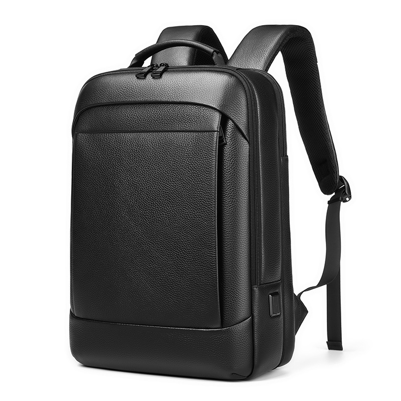 New men's genuine leather business backpack large capacity backpack head cowhide computer backpack