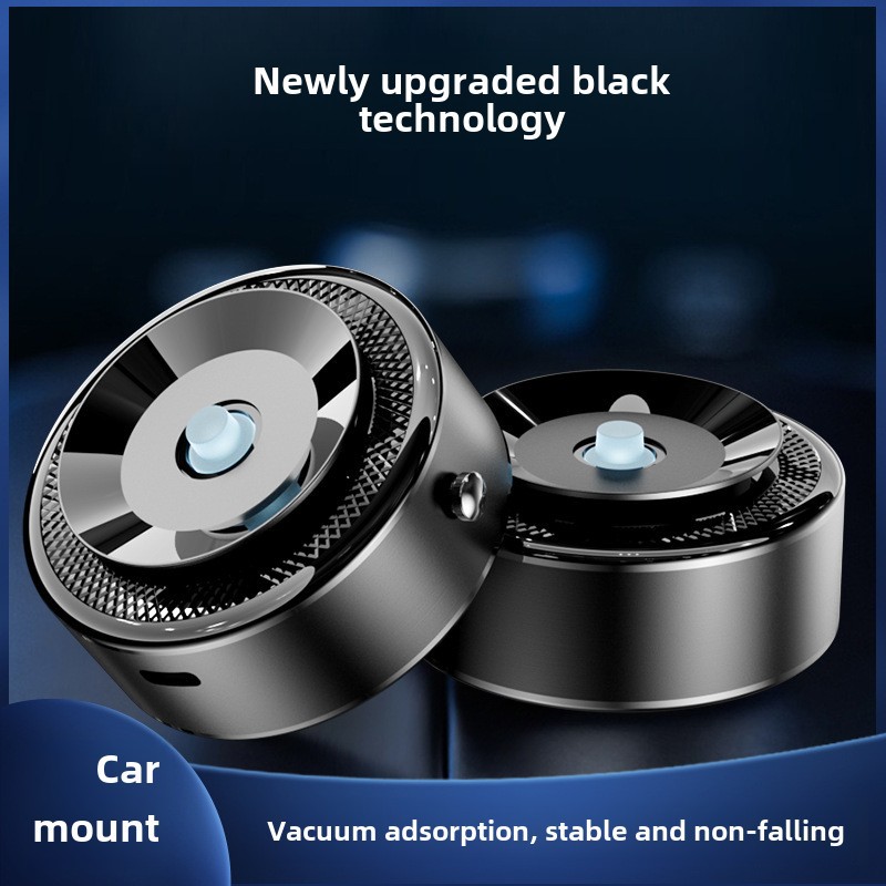 Foreign trade car mobile phone bracket car wireless magnetic charging bracket black technology vacuum adsorption car navigation rack