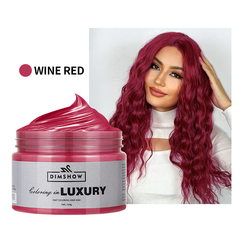Temporary Hair Color Wax Diy Mud One-time Molding Paste Dye Cream Hair Gel for Hair Coloring Styling