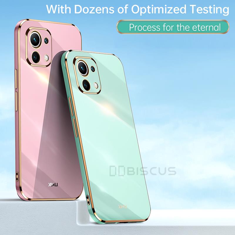 Case For Xiaomi Mi 11 Lite 5G NE 11T Pro 12 11i 10T Lite 10i Note 10 Pro Luxury Plating Soft Silicone Gel Funda Carcasa