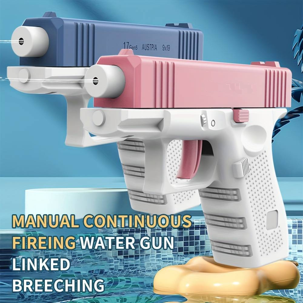 Fun Glock Water Gun Children's Toy Boys Girls Outdoor Games Sport Water Gun Manual Burst Water Play Summer Toy Halloween Thanksgiving Christmas Gift