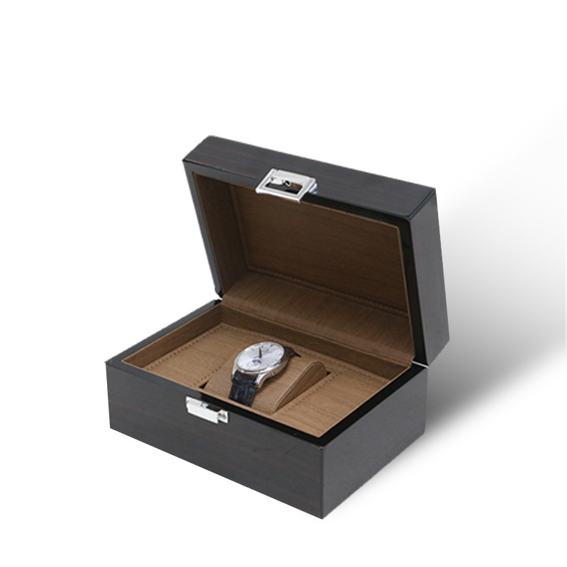 Watch Box Clamshell Bright Face Day Lock Jewelry Storage Box Festival Gift Wooden Box