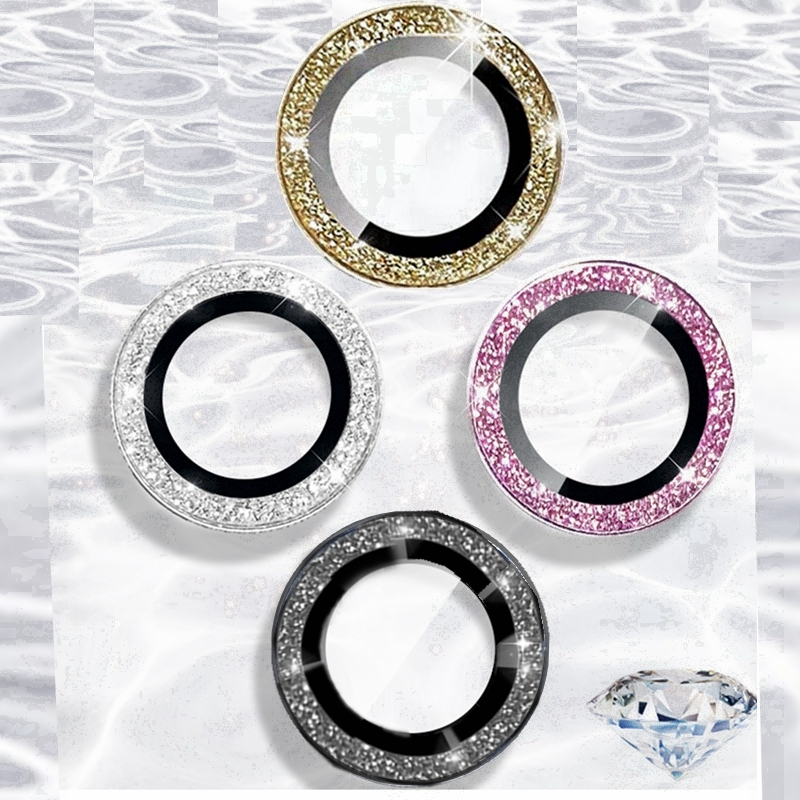 2-3Pcs Camera Lens Protector For IPhone 16E 16 Pro Max 13 Mini 14 15 Pro Max 16 Plus Diamond Metal Protective Glass