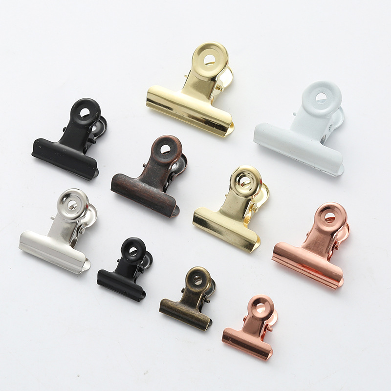 Factory spot stationery metal clip rose gold clip office documents bill clip stationery book clip mountain-shaped book clip