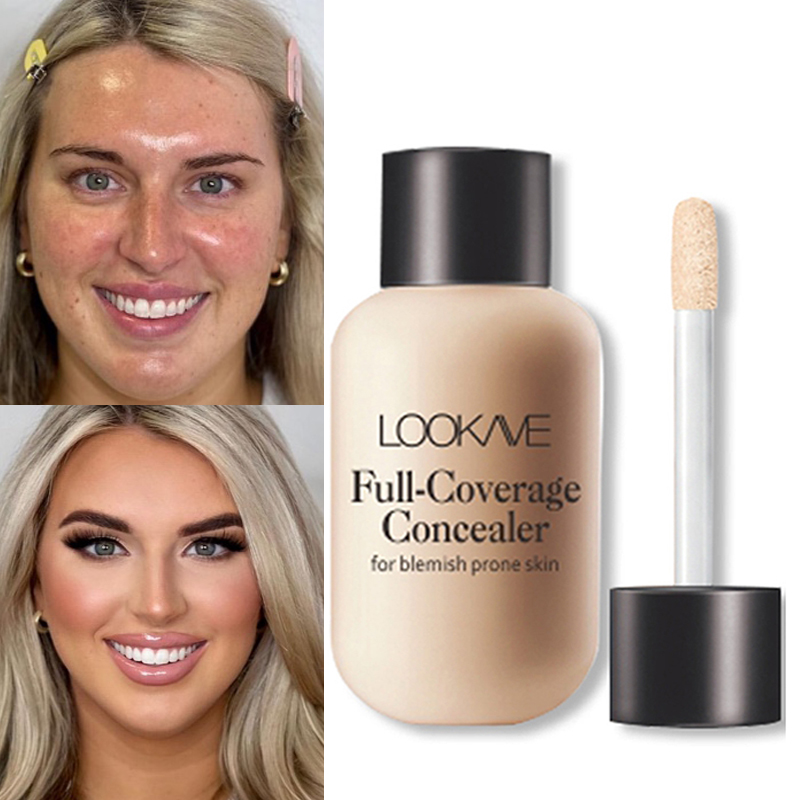 Foundation Waterproof Liquid Concealer Cream Matte Base Primer Moisturizing Concealer Isolation Contour Fa
