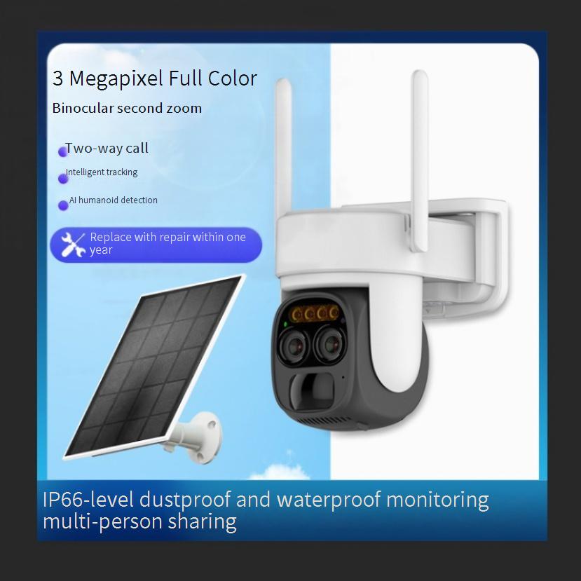 Security Cameras Solar Surveillance Ball Machine Low Power Consumption 4g Wifi Wireless Smart Camera Outdoor