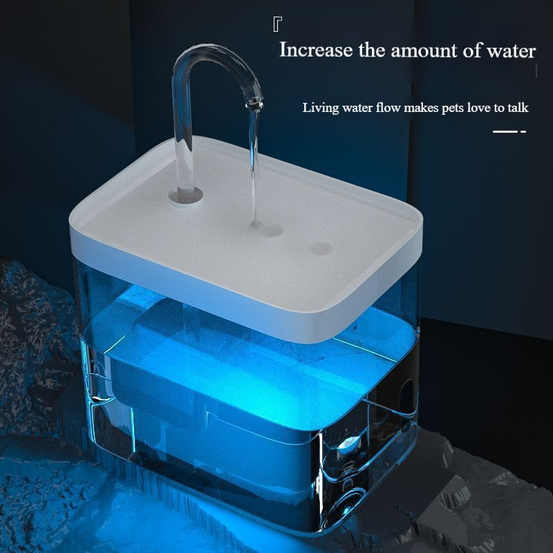 Cat water dispenser automatic circulation running water dispenser Running water dispenser Cat and dog water basin feeding water bowl one