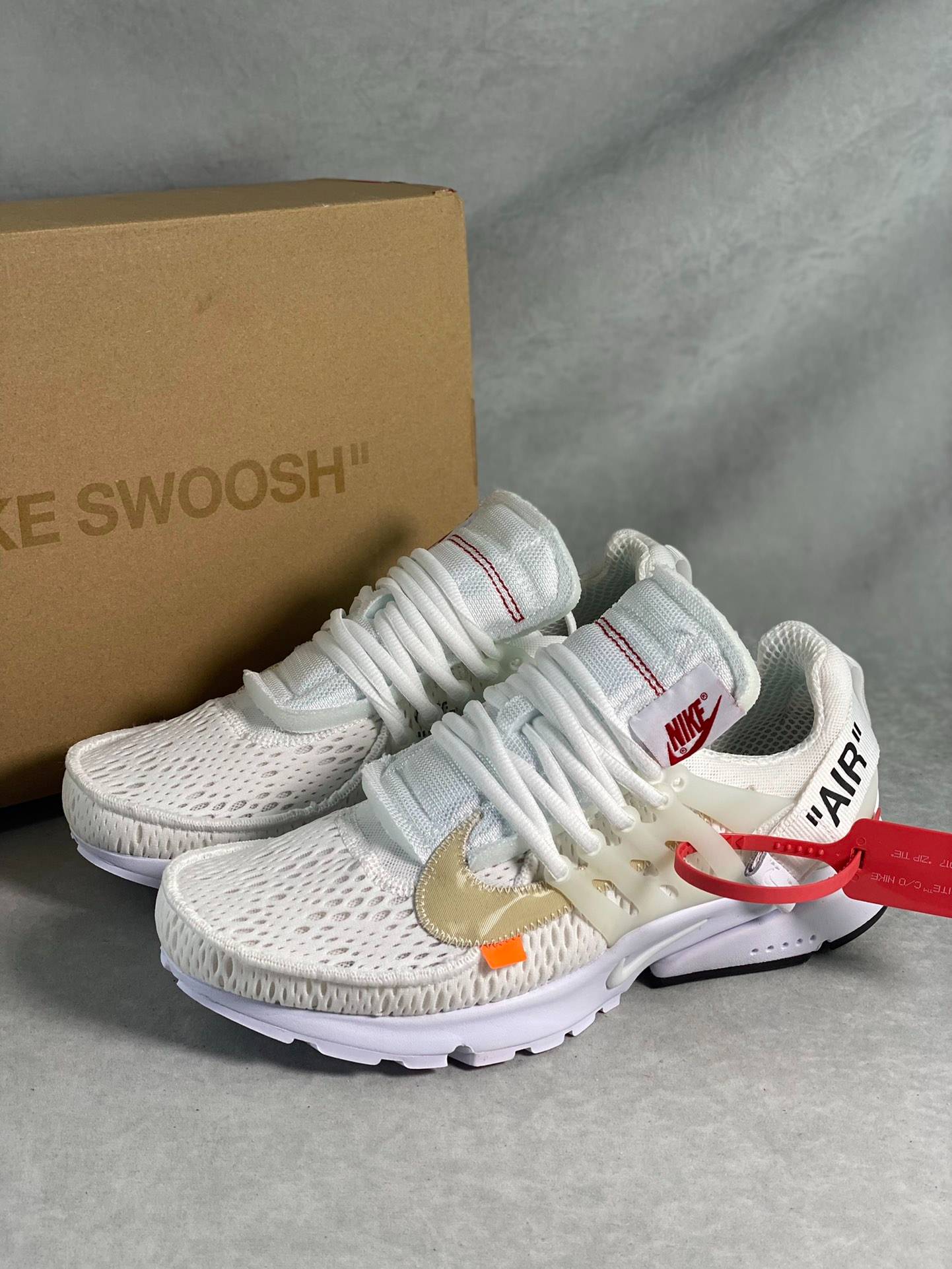 OFF-WHITE X NK Air Presto OW. Unisex Is A Comfortable, Shock-absorbing And Multi-functional Casual Sports Running Shoe