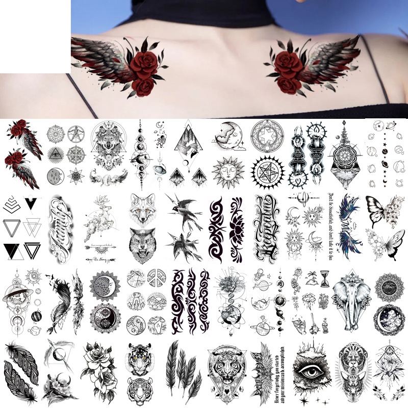 Q 081-120 Small Fresh Waterproof Tattoo Sticker Set Any Combination