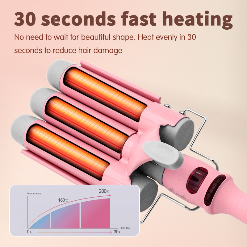 hairdressing roll stick egg roll stick instant noodle head small curly hair stick large volume perm splint three-tube curler