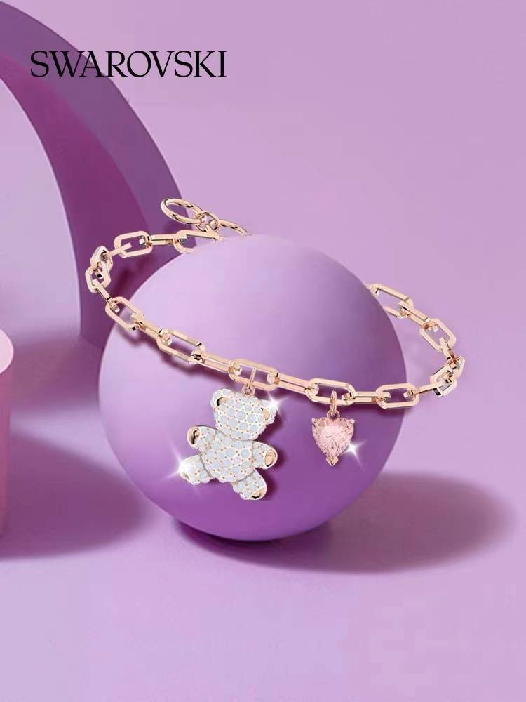 Swarovski TEDDY Bear Heart Bear Bracelet For Women Gift