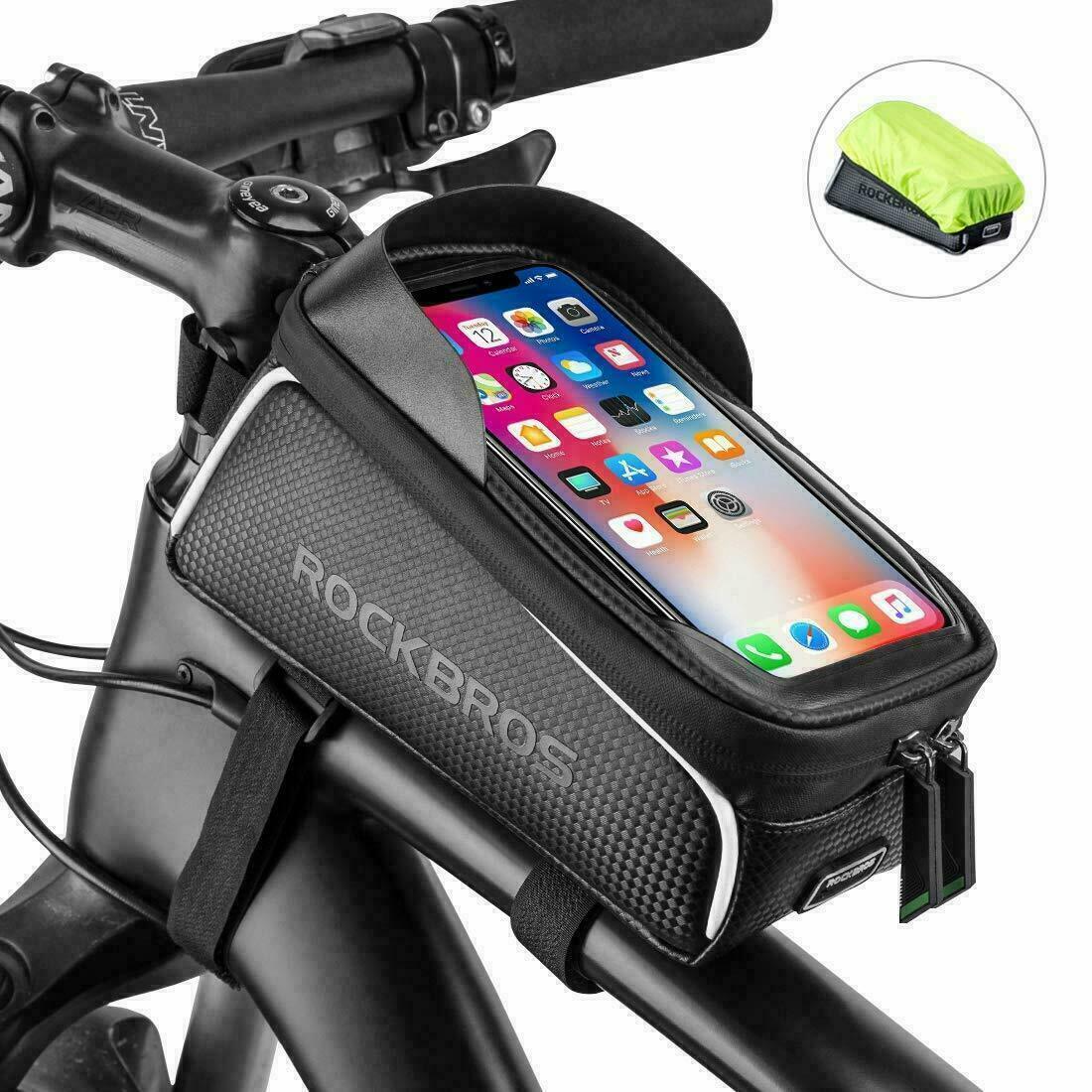 ROCKBROS Bike Frame Bag Water Resistant Bike Bag For 6.0' Mobile Phone Bag