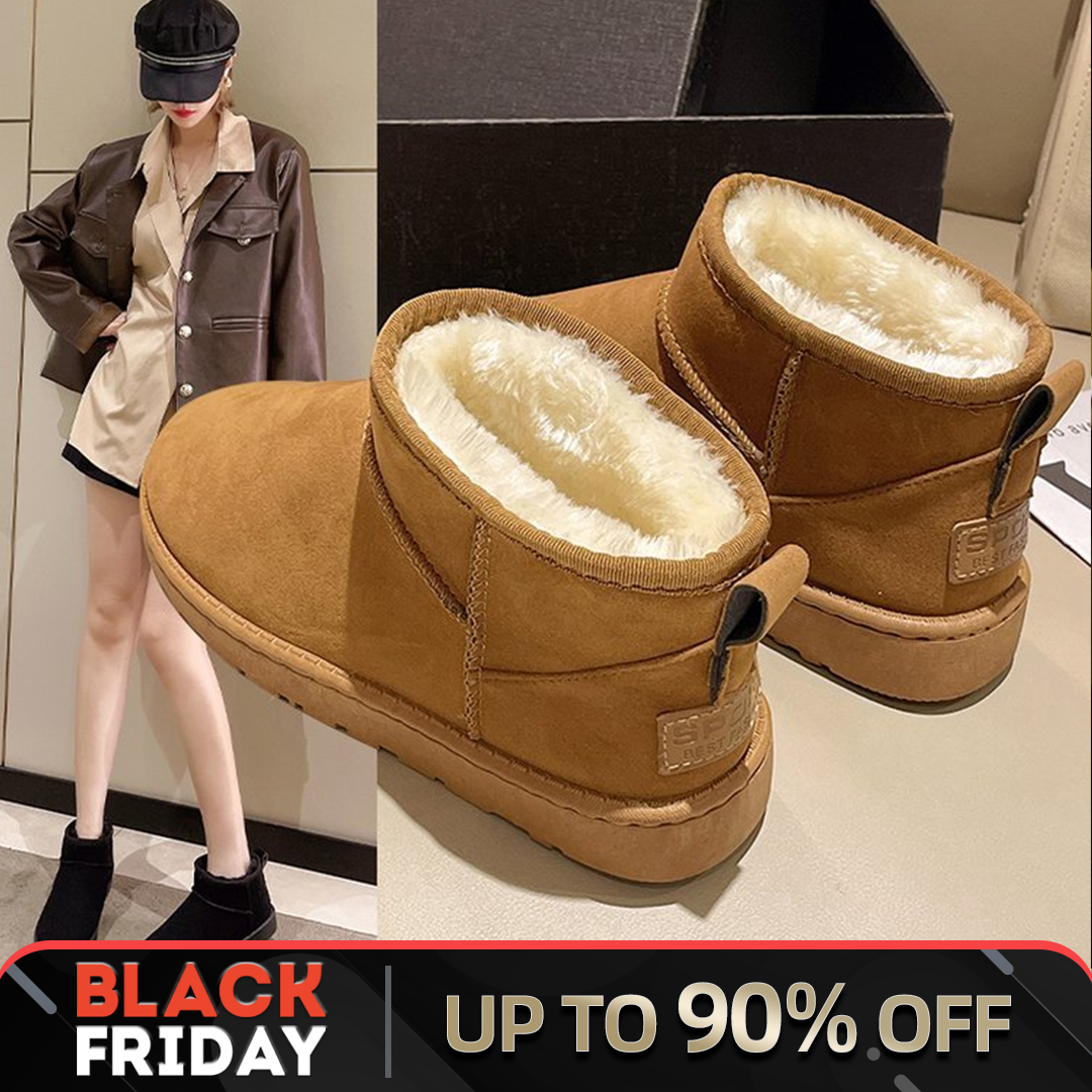 Winter Women's Snow Boots Classic Short Sleeve Short Boots Comfortable plush and thick insulation cotton boots