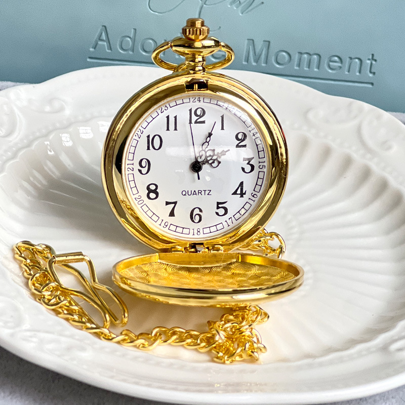 Vintage Pocket Watch Vintage Pocket Watch Super Texture Clamshell Student Pocket Watch Birthday Gift Gift Table