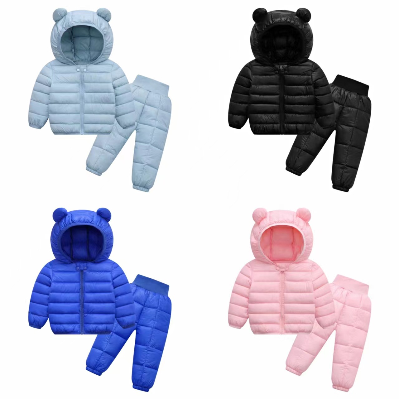 Mother & Kids Children's Suit Children's Down Padded Jacket Boys And Girls Autumn And Winter Children Two Winter Clothes For Infants And Toddlers
