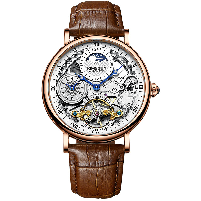 KIMSDUN Brand Watch For Men's High-end Mechanical Watch, Waterproof and Fully Automatic Watch for Two Locations