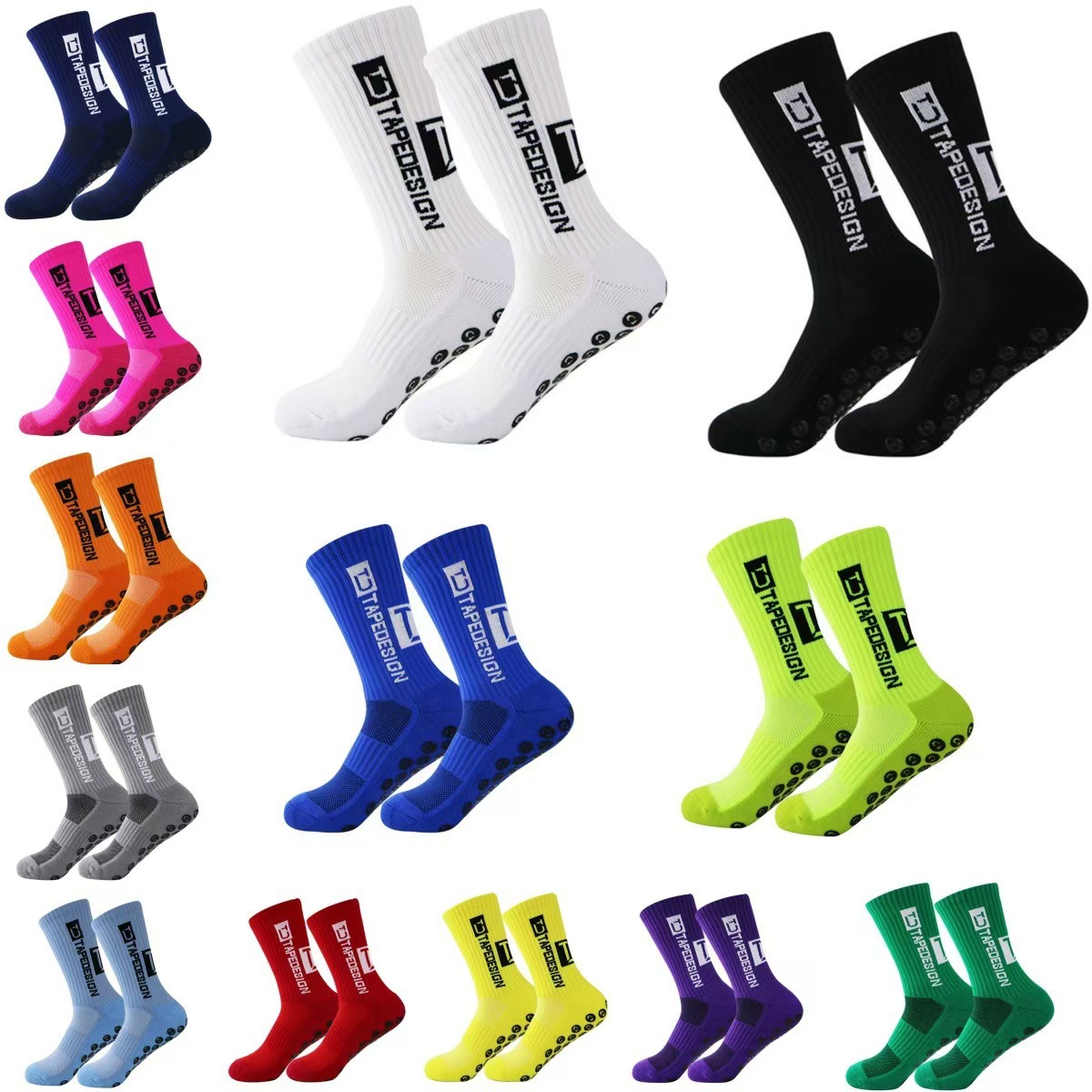 Soccer Socks Hot Selling TC Professional Thickened Towel Bottom Sweat Absorbing And Deodorizing Glue Point Non Slip Football Sports Football Socks