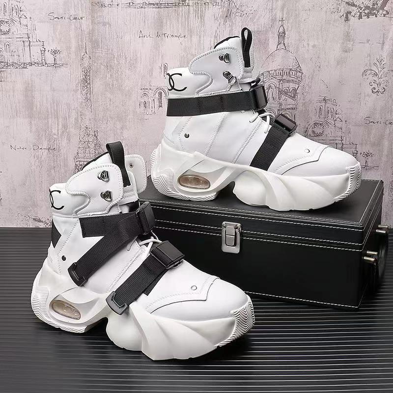 Men's High Top Sneakers Breathable Gym Athletic Running Walking Tennis Boy Comfortable Fashion Platform Shoes