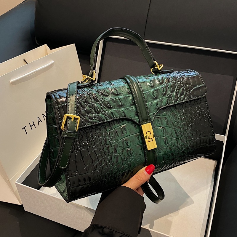 Taschen frauen Taschen Neue Krokodil Muster Große Kapazität Handtasche Modische Vielseitige Schulter Tasche Mama Messenger Tasche Frauen