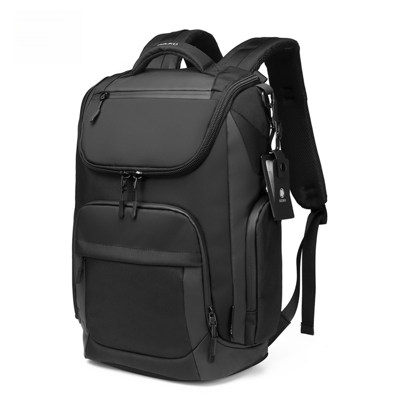 Business backpack, travel waterproof backpack, men's fashionable student and men's computer backpack