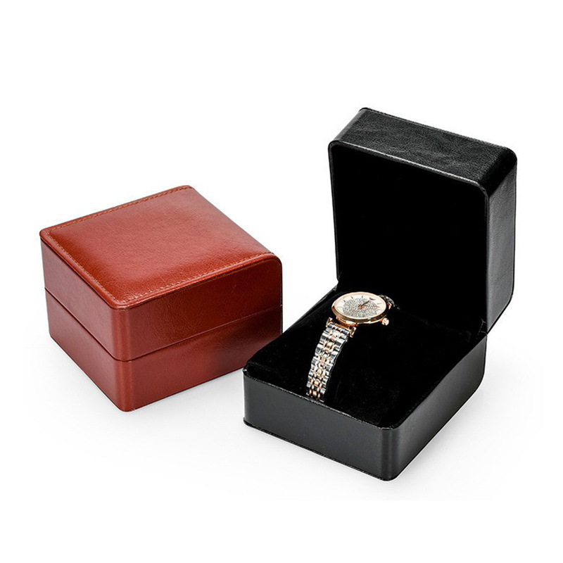 watch box packaging pu leather watch box flip cover spot watch box