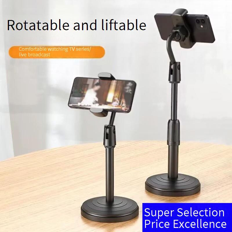 Adjustable Multi-Angle Phone Stand For Live Streaming, Desk Mount With Secure Clamp, Foldable & Portable For Smartphones, Tablets, Online Classes
