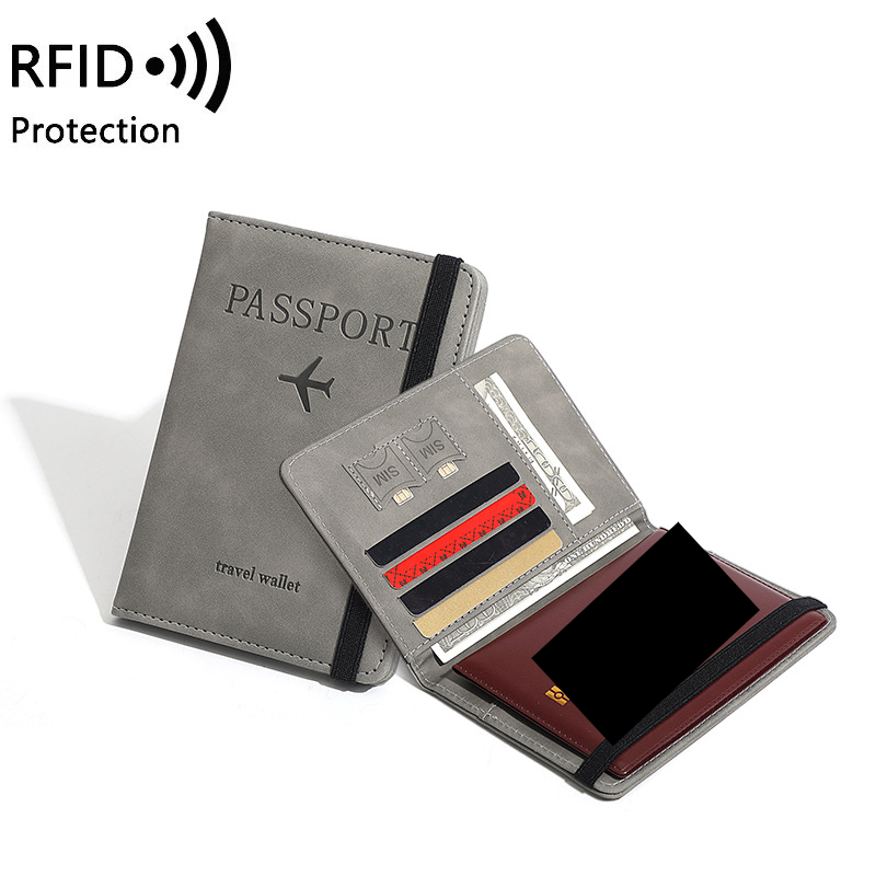 Anti theft Passport Bag RFID Anti magnetic Multi function ID Bag Simple Card Bag Cross border Ticket Clip