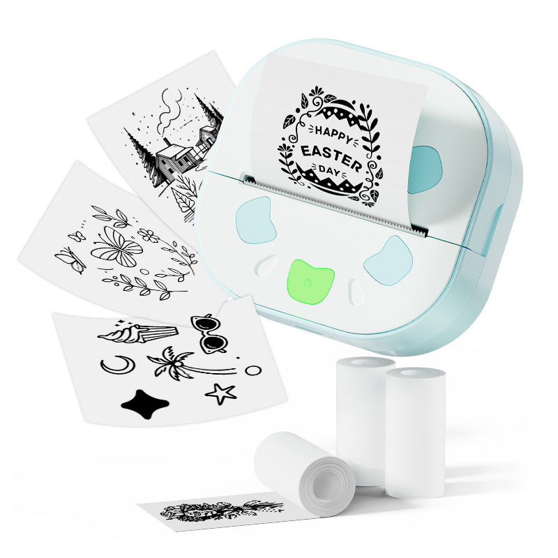 D21 Mini Bluetooth Thermo-Aufkleberdrucker - Tragbarer Etikettendrucker für Zuhause, Schule und Büro, kompatibel mit Android