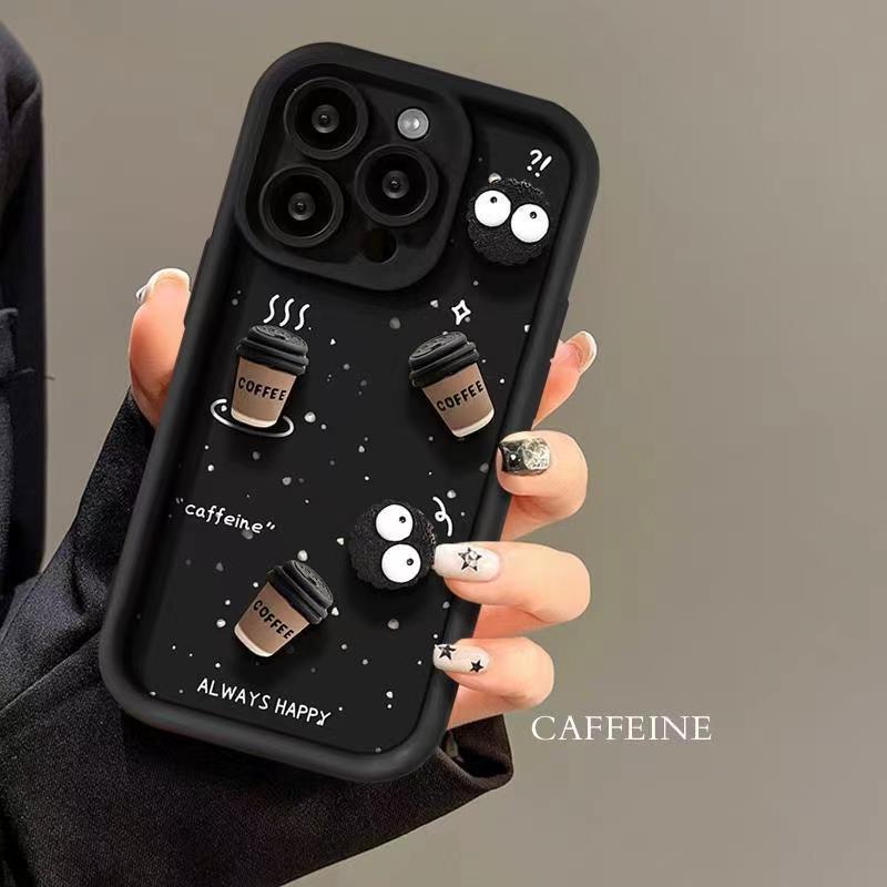 Lucky Coffer 3D Cartoon Silicone Case For iphone 7 8 plus X XR XS Max Cute Anti Fall Cover For iphone 12 13 14 15 11 Pro Max