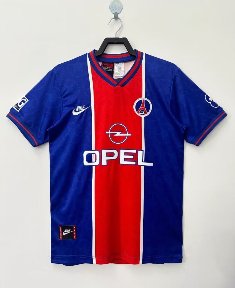 Adult Mens PSG-Paris Saint Germain Retro Jersey 1995 Blue