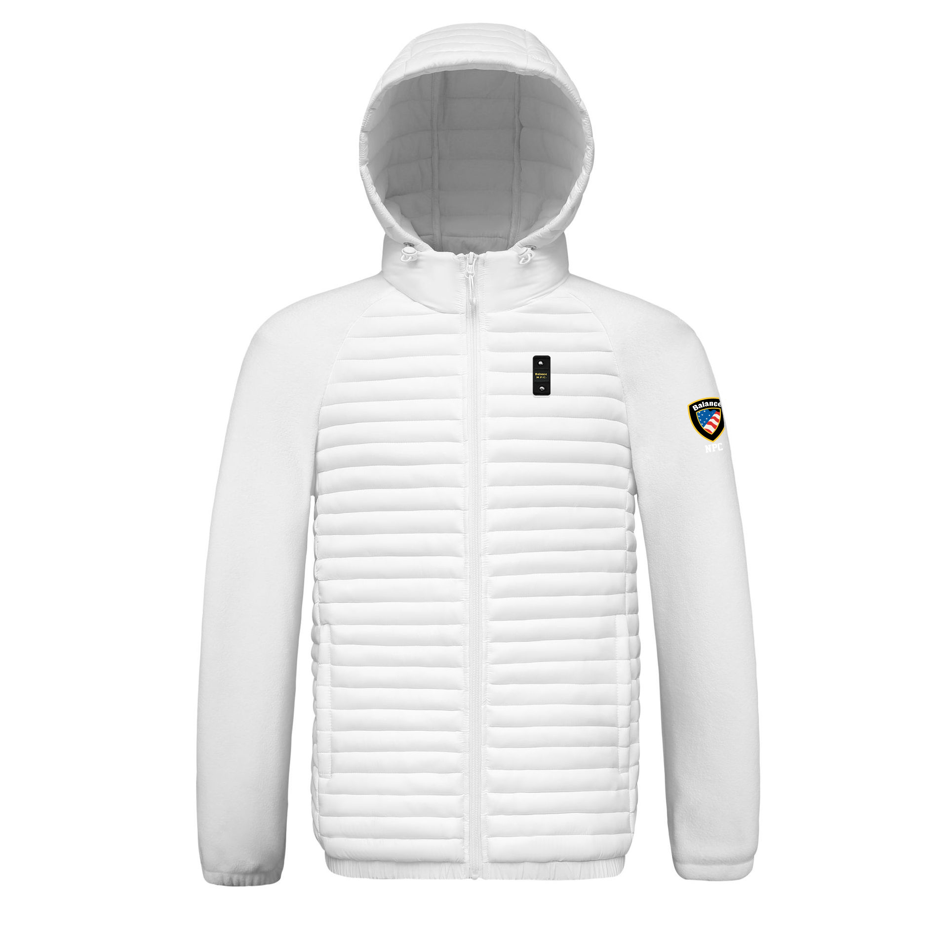 Men's Parajumpers Balance Logo Puffer Jacket - Streetwear Ribbed Design Coat, Lightweight Winter Outerwear