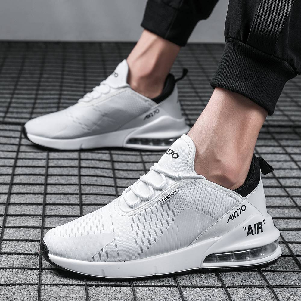 Hot Air 270 Max Couple Spring Large Size Casual Sports Shoes White Breathable Lightweight Cushion Men Running Shoes