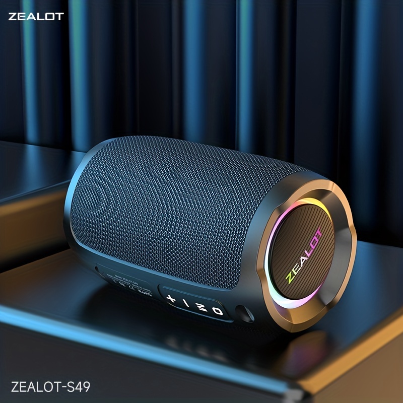 ZEALOT S49 10W BT Wireless Speakers, Outdoor Portable Subwoofer Speaker Waterproof IPX 7, Wireless Speaker, Dual