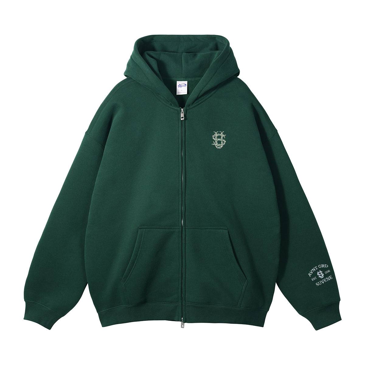 Men's Y2K Pearl Letter Hoodie - Retro Streetwear Pullover | Oversized Cropped Sweatshirt