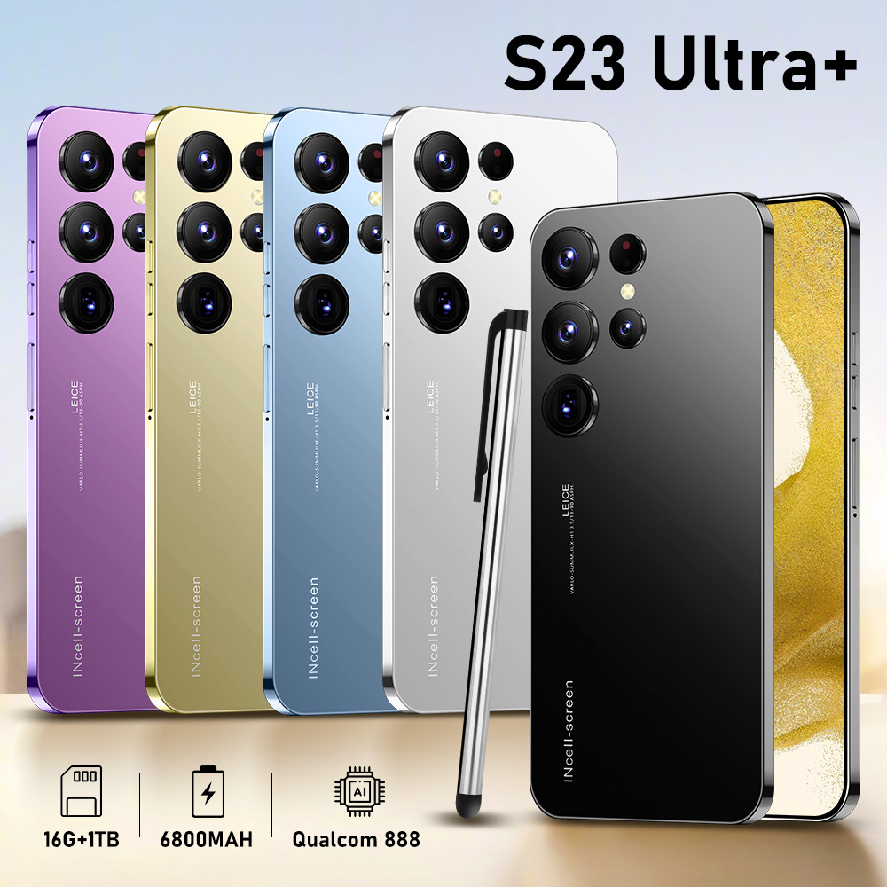 Grenzüberschreitendes Mobiltelefon S23 Ultra-Smartphone 7,3-Zoll-HD-Bildschirm 1 GB + 16 GB Außenhandels-Mobiltelefon Android 8.1