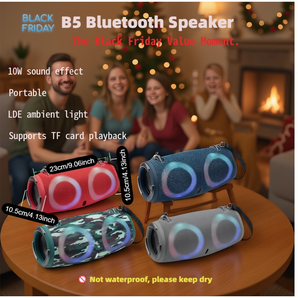MINI-XTREME3RGB Portable War Drum Bluetooth Speaker With Cool Ambience Light Suitable For Party Outdoor Activities