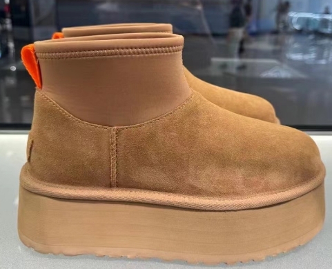 New Dipper boots women's winter thick sole heighting fur one snow boots plus cashmere thickened cotton shoe ankle boots