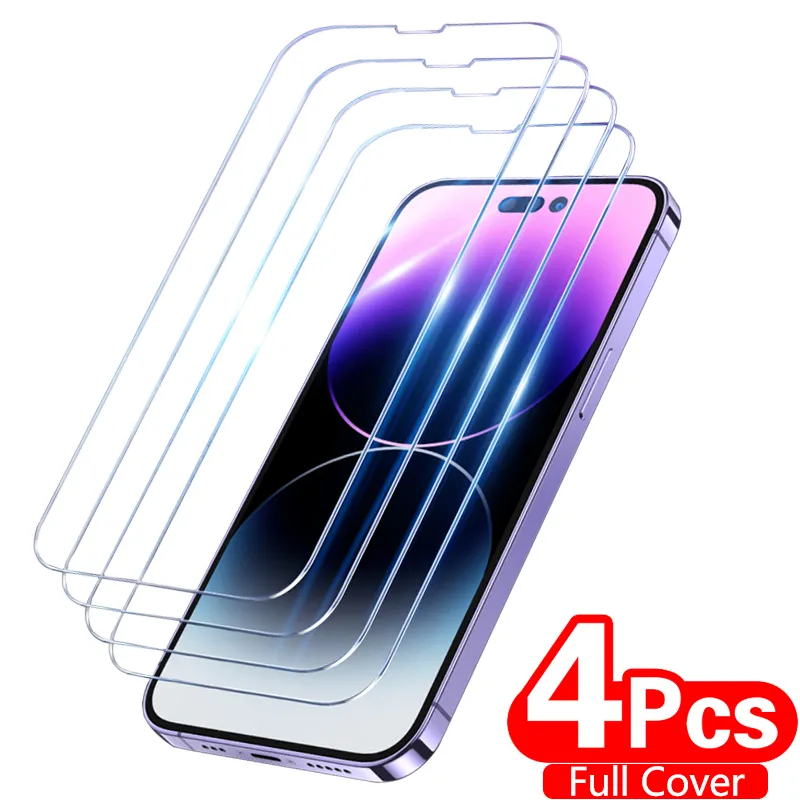 Full Cover Tempered Glass For iPhone 11 12 13 14 15 16 Pro Max 13Mini 15Plus 16Plus Screen Protector For iPhone X XR XSMax 7 8 6 Plus SE2 Glass Film