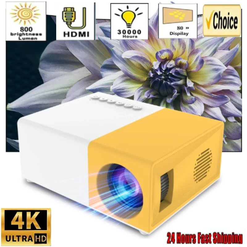 YG300 MINI Projector able Home Theater Smart TV Laser Beamer 3D Cinema LED Videoprojector for 4k 1080P Movie Via HD