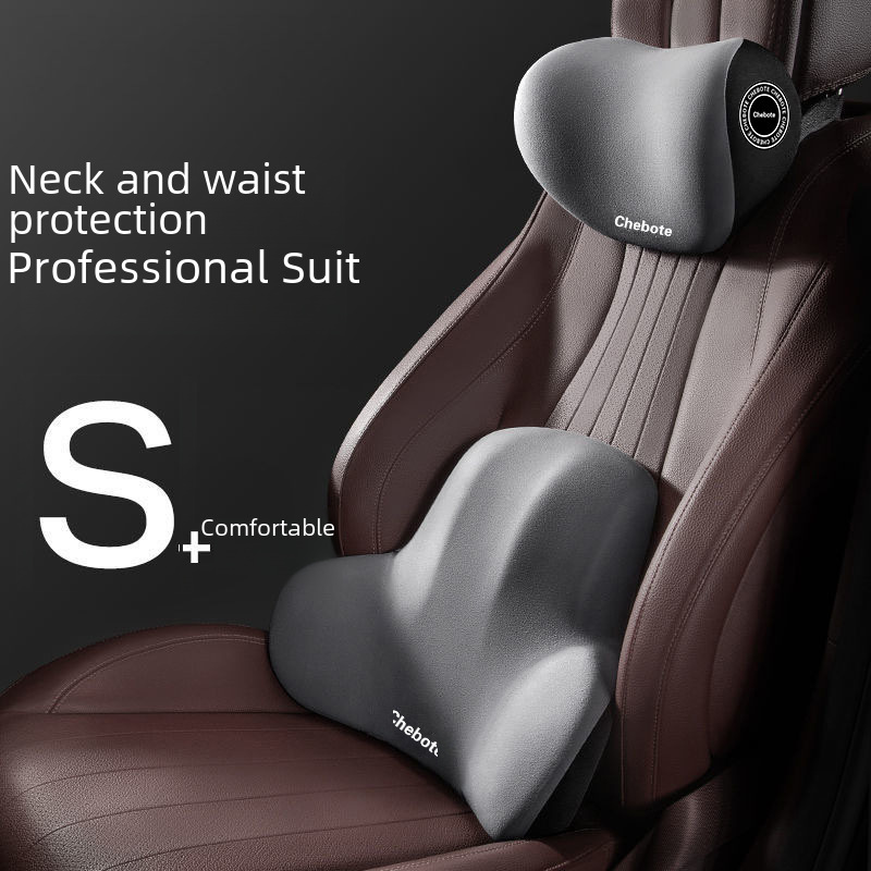 Car headrest neck pillow car pillow car pillow car pillow car memory foam seat waist back cushion set Wholesale