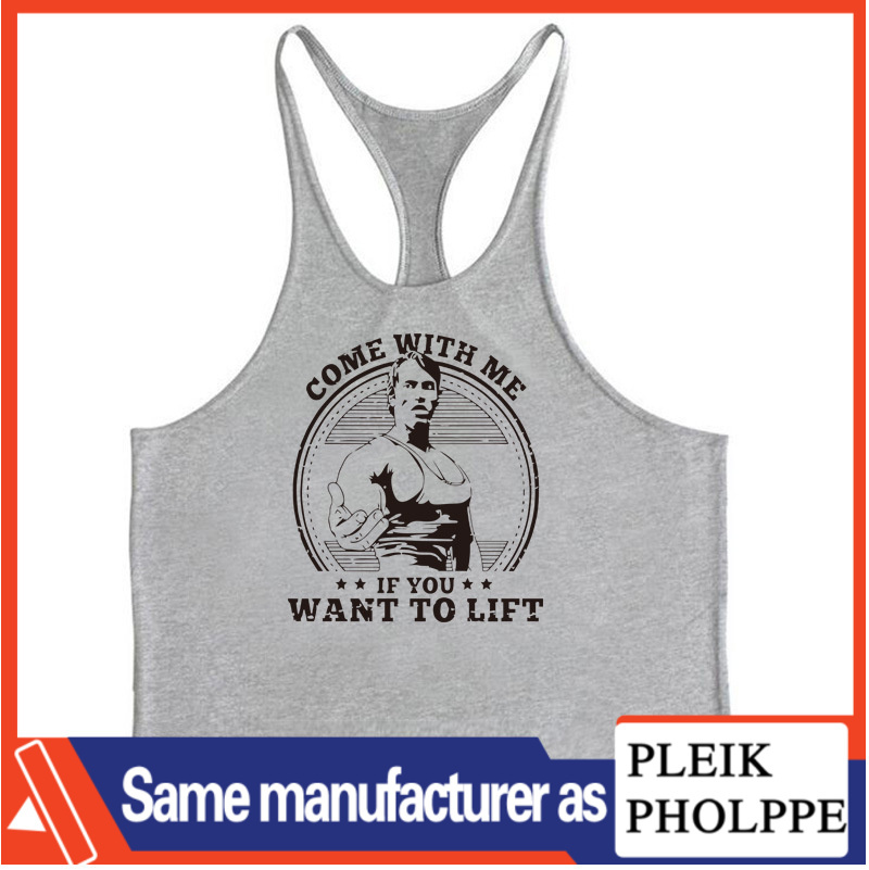 Mr. Bodybuilding Schwarzenegger Classic Fitness Slim Shoulder Strap Racerback Tank Top Straddle Strap Solid Color