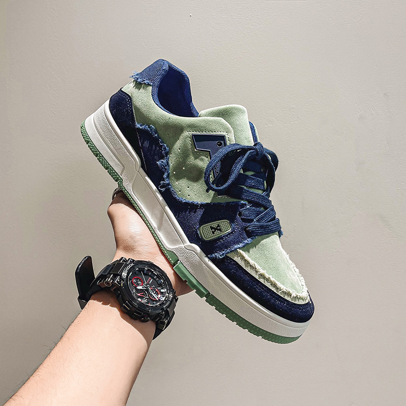 2023 Spring And Autumn New Men's Shoes, Korean Trendy Board Shoes, Harajuku Style, Student Casual Shoes, Men's Sneakers, One-piece Replacement