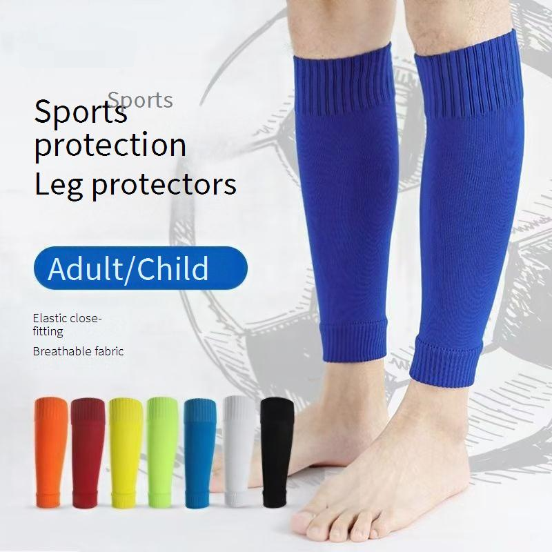 Single Layer Breathable Football Leggings Socks Set Men's Mid Tube Leggings Socks Fixed Set Plug In Set Football Non Slip Socks Set