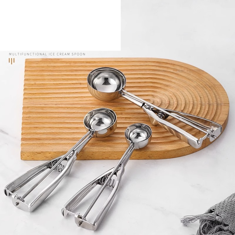 stainless steel ice cream spoon ice cream spoon ice cream spoon ball digger fruit spoon