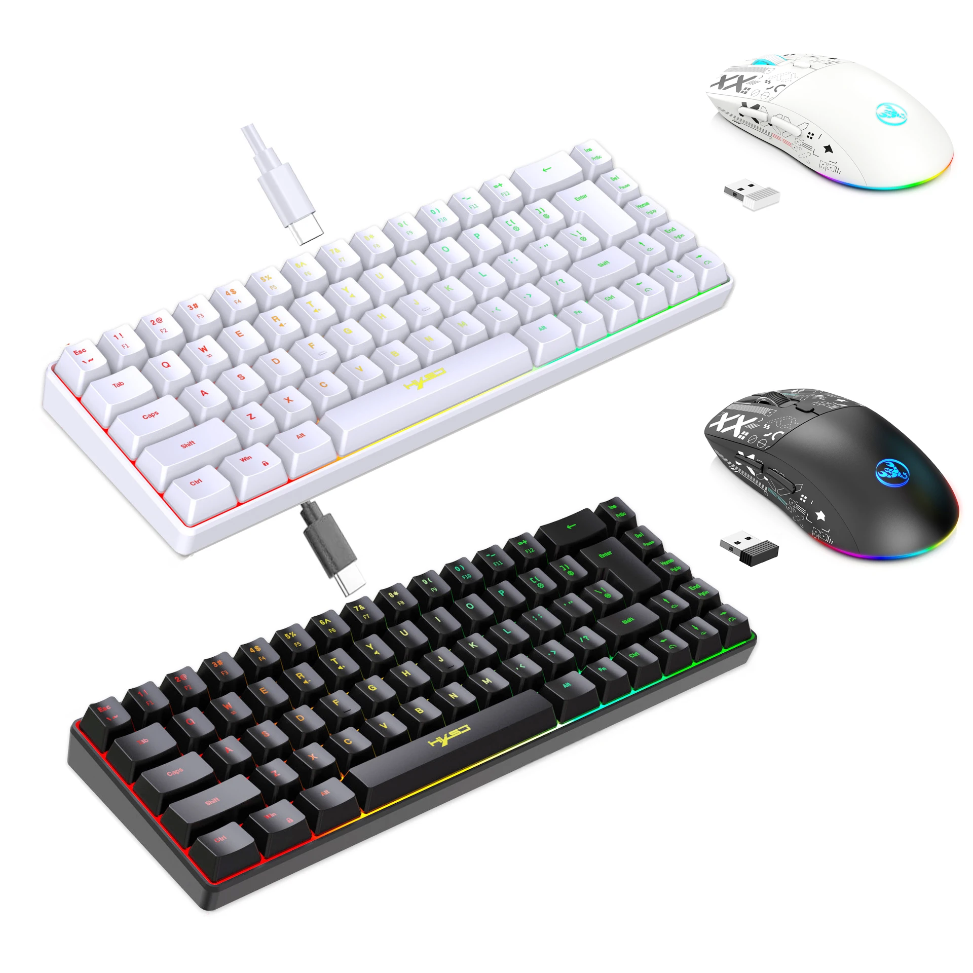 Keyboard And Mouse Backlight Kit Gamer White Key Board Offers Combo Computer Wired Keyboards Mouses Home Office Teclado